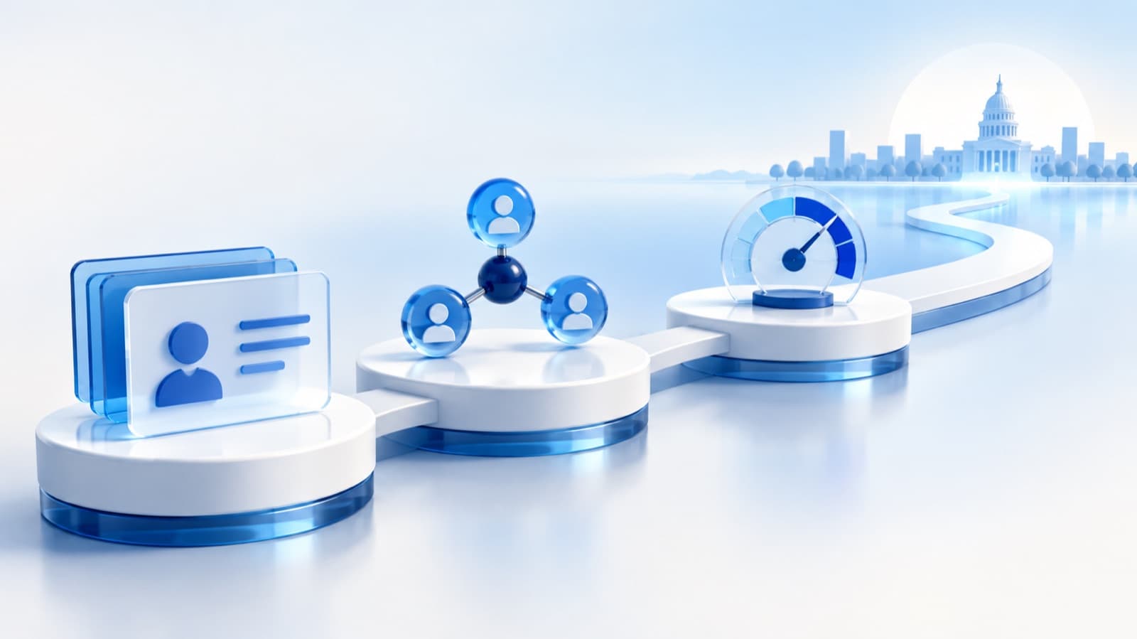 Connected planning platforms with account, stakeholder, and operating-cadence markers.