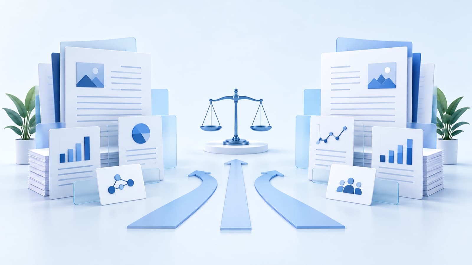 Balanced groups of evidence documents meeting through an open fair channel.