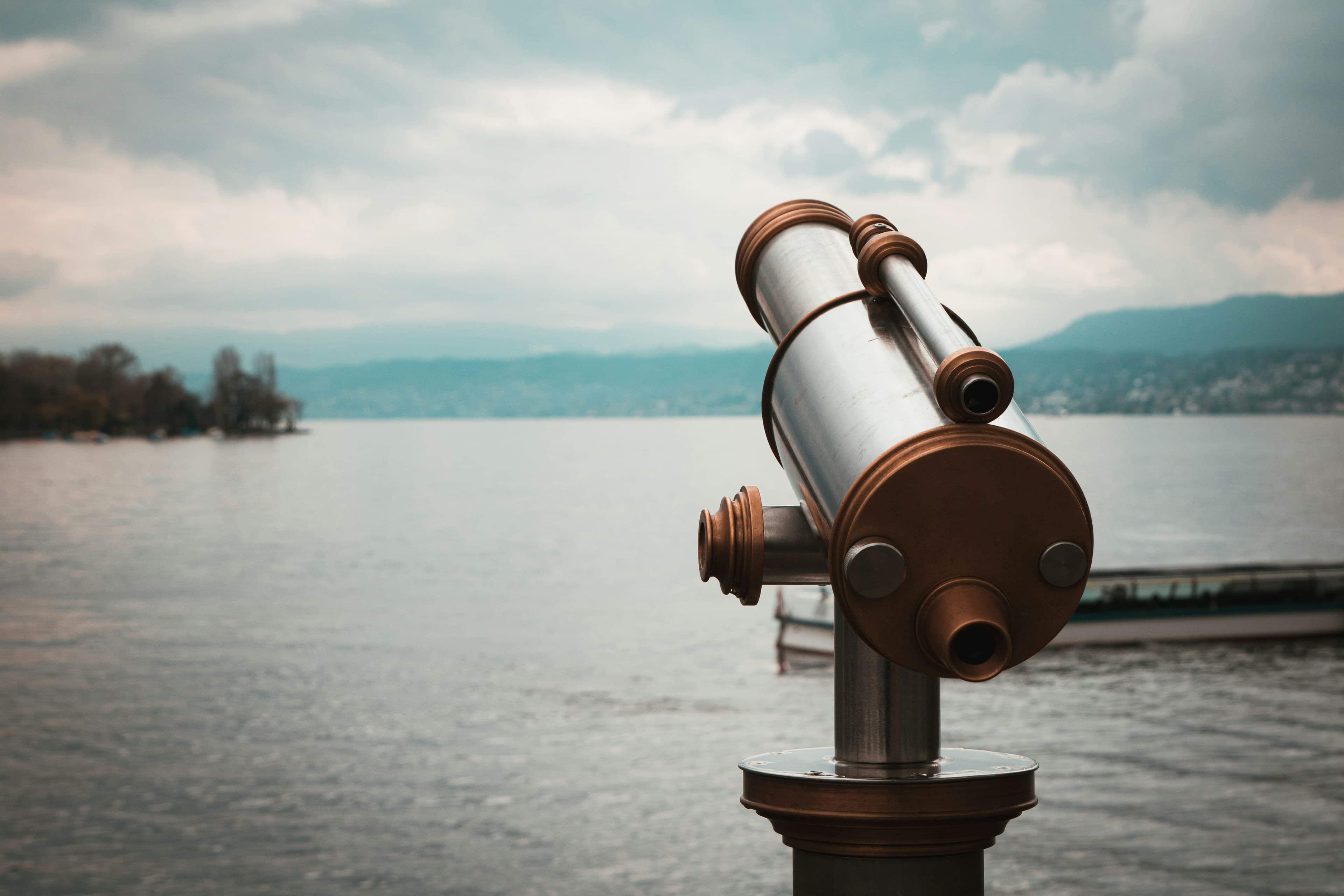 Telescope looking into the distance