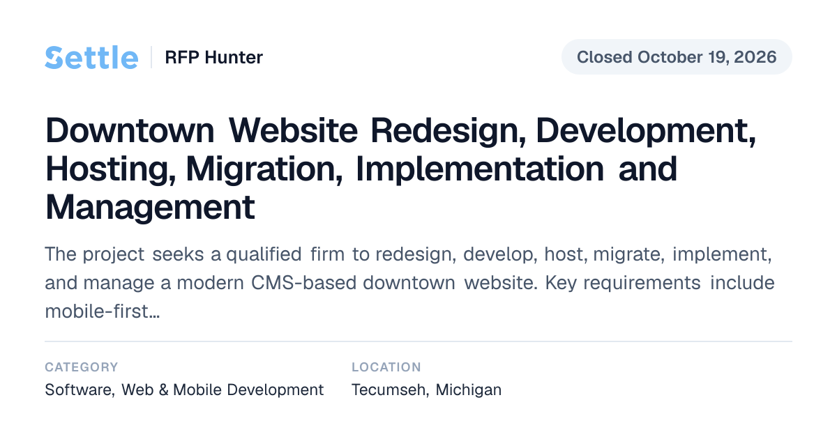 Downtown Website Redesign, Development, Hosting, Migration ...